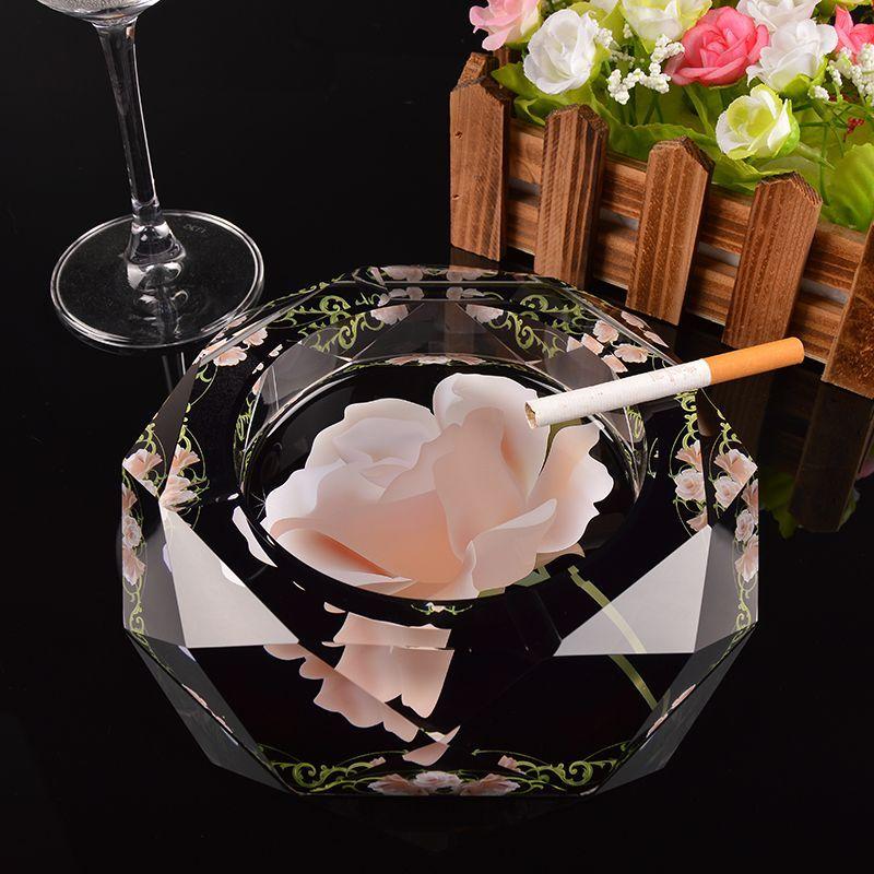 灰皿 ピンクの薔薇 美しいデザイン ガラス製 八角形 Nyc2870c039 ノイシュタットyahoo 店 通販 Yahoo ショッピング
