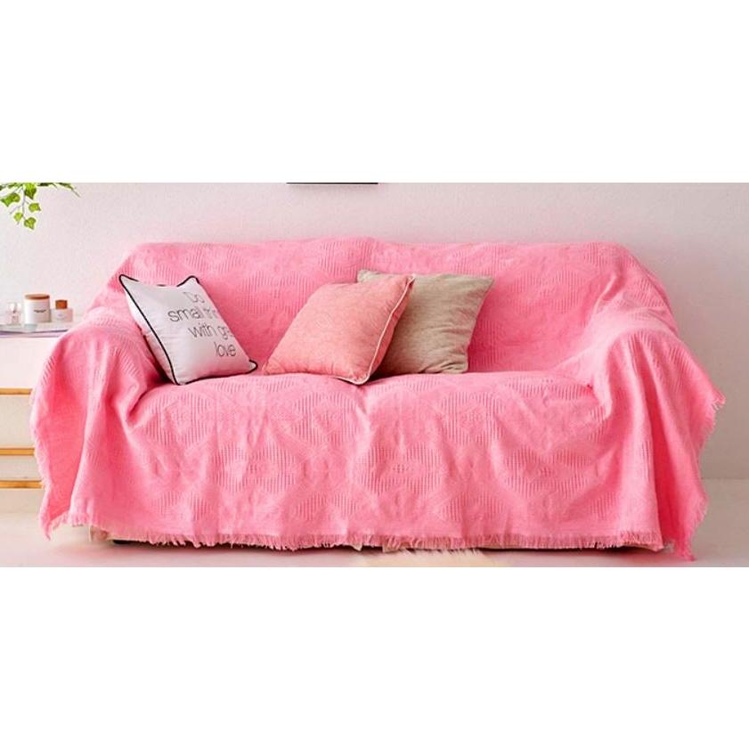 マルチカバー 様々なデザインの菱形 単色 北欧風 フリンジ付き ピンク Nyc4728c045 ノイシュタットyahoo 店 通販 Yahoo ショッピング