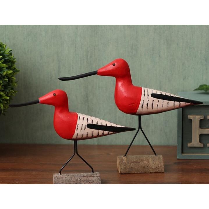 置物 赤い鳥のつがい風 長いくちばし 木製 大小2個セット Nyc48c038 ノイシュタットyahoo 店 通販 Yahoo ショッピング