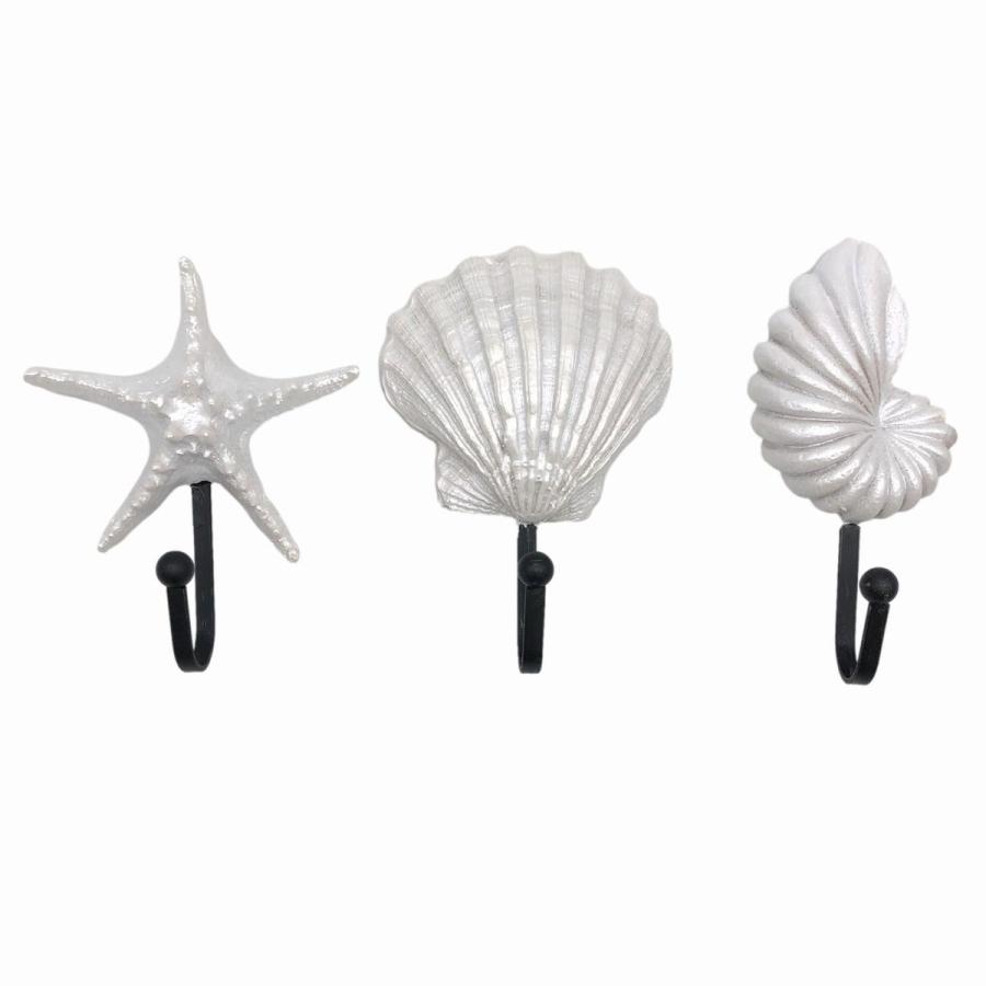 ウォールフック 白いヒトデ 貝殻モチーフ マリン風 3種類セット Nyc52c034 ノイシュタットyahoo 店 通販 Yahoo ショッピング
