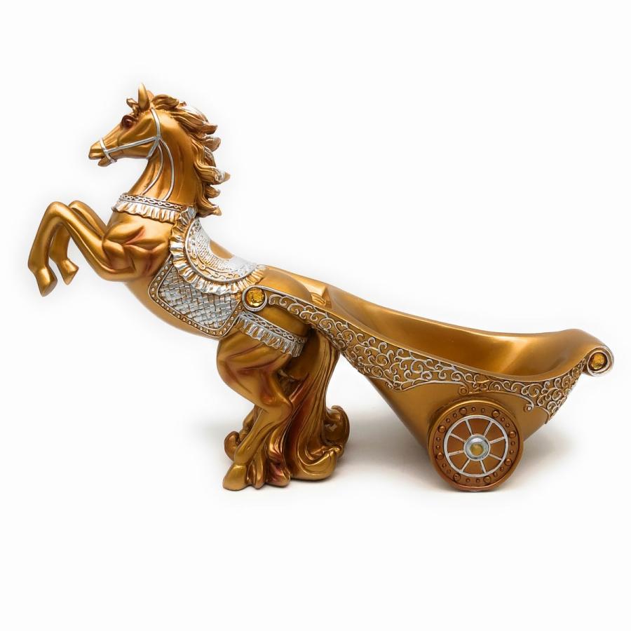 ワインボトルホルダー 立ち上がる馬 馬車 美しい色合い ヨーロピアン風 ゴールド 人気no 1