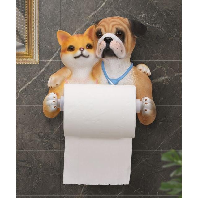 トイレットペーパーホルダー 肩を組むラブラブな犬と猫のカップル リアル Nyc7091c058 ノイシュタットyahoo 店 通販 Yahoo ショッピング