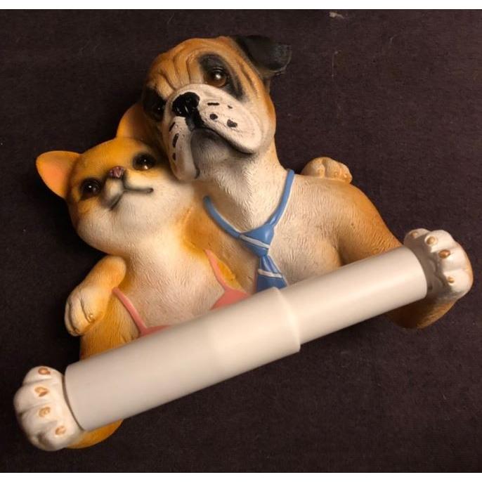 トイレットペーパーホルダー 肩を組むラブラブな犬と猫のカップル リアル Nyc7091c058 ノイシュタットyahoo 店 通販 Yahoo ショッピング