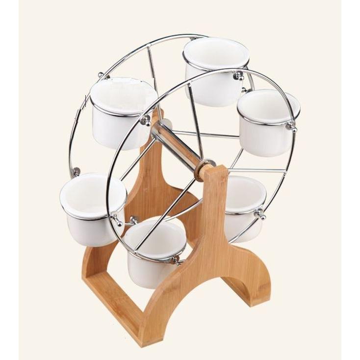 プランタースタンド 鉢台 陶器製ポット 木製の土台 メリーゴーランド型 Bタイプ Och0400c068 ノイシュタットyahoo 店 通販 Yahoo ショッピング