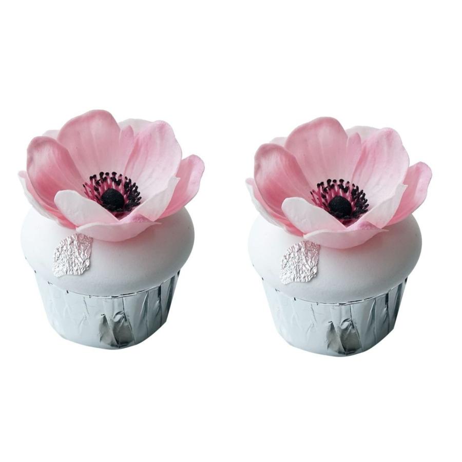 食品サンプル カップケーキ フラワー トッピング アネモネ風 2個セット ピンク Och2228c040 ノイシュタットyahoo 店 通販 Yahoo ショッピング