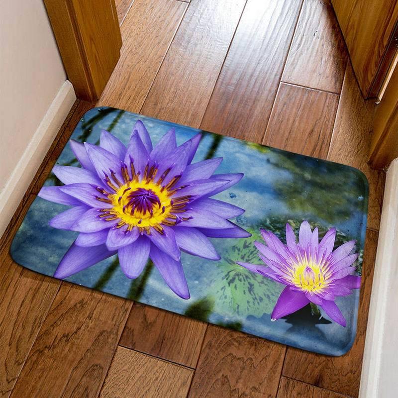 玄関マット 立体的なイラスト 3d風デザイン 睡蓮の花 Bタイプ Och3128c036 ノイシュタットyahoo 店 通販 Yahoo ショッピング