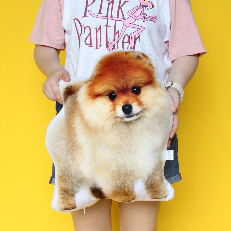 クッション リアル 犬の全身 子犬 プリント ダイカット クッション リアル 犬の全身 子犬 プリント ダイカット