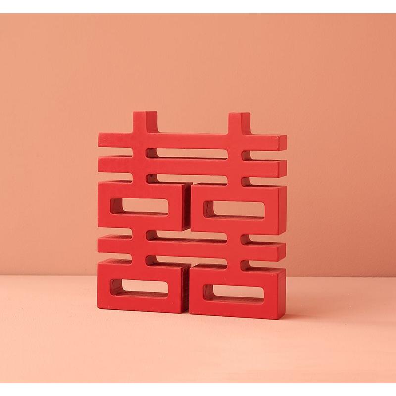 置物 中国 縁起の良い文字 めでたい漢字 ユニーク 木製 双喜紋 Och3656c040 ノイシュタットyahoo 店 通販 Yahoo ショッピング