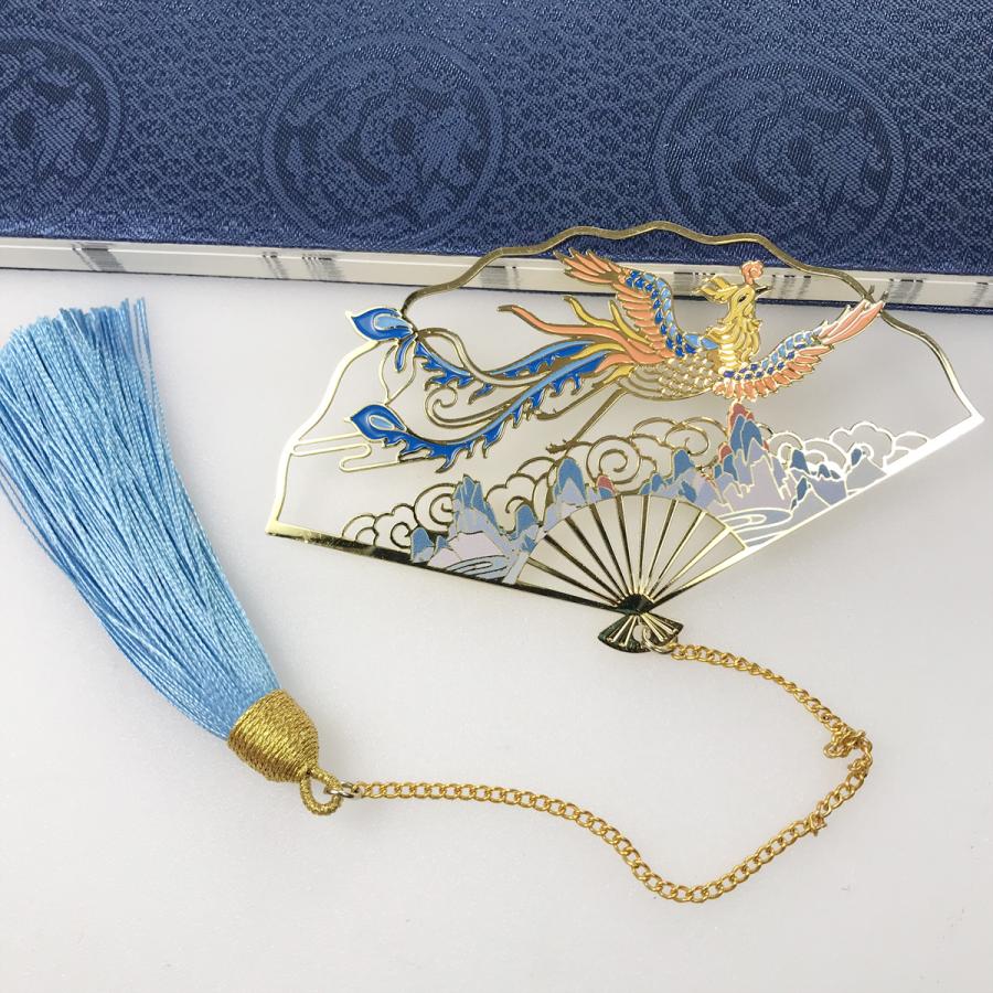 しおり 霊獣 風景 扇型 中国風 ゆらゆら タッセル付き 鳳凰 Och39c030 ノイシュタットyahoo 店 通販 Yahoo ショッピング