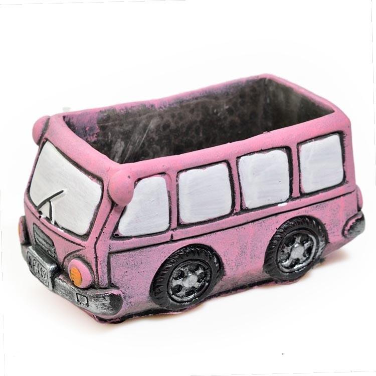 フラワーポット レトロな車 ミニバス 小さめサイズ ピンク Sak0678c010 ノイシュタットyahoo 店 通販 Yahoo ショッピング