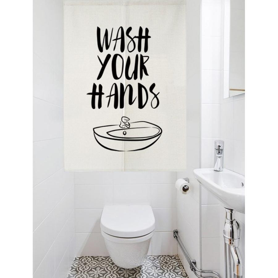 のれん サニタリー イラスト 文字 シンプル スタイリッシュ 洗面所 Sak0715c078 ノイシュタットyahoo 店 通販 Yahoo ショッピング