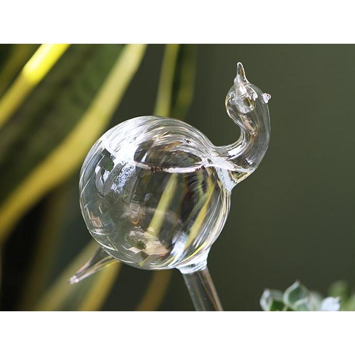 ガーデンオブジェ 給水器 ガラス製 ナチュラル系モチーフ (カタツムリ, 大きめサイズ)｜neustadt｜02