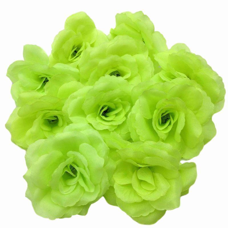 造花 バラ 花のみ 8センチ 10個 ライトグリーン Tmp1873c000 ノイシュタットyahoo 店 通販 Yahoo ショッピング