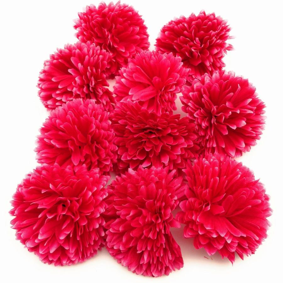 造花 ピンポンマム 菊 花のみ 6センチ 10個 ローズレッド Tmp2381c000 ノイシュタットyahoo 店 通販 Yahoo ショッピング