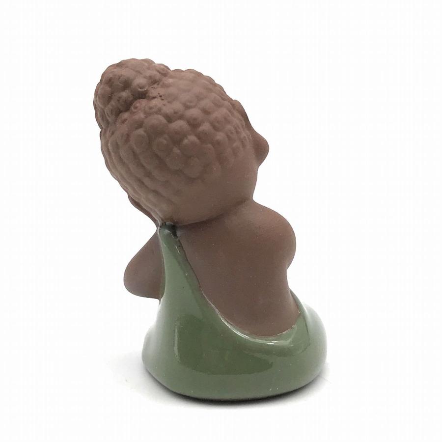 置物 茶玩 紫砂 瞑想するかわいい仏像 陶器製 (膝立て) : ノイ 置物 茶玩 紫砂 瞑想するかわいい仏像 陶器製 (膝立て) : ノイ