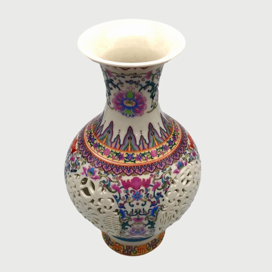 SALE／58%OFF】 パステル花鳥平安図で四角い鉢 景徳鎮 花瓶 現代工芸品