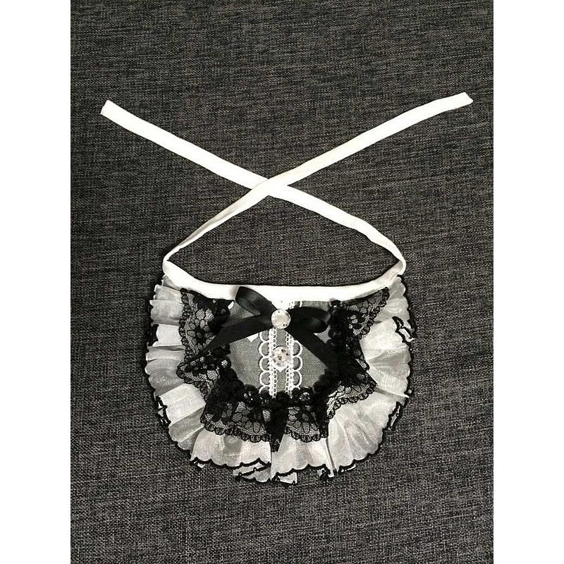 ゴスロリ風スタイ(ブラック)わんちゃん猫ちゃん用