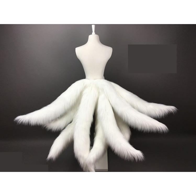 コスプレ　狐　尻尾　九尾の狐 Amazon.co.jp: [Cuscosplay] ハロウイン仮装 コスプレ道具 九尾