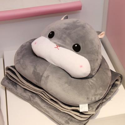 お昼寝枕 クッション うつ伏せ用 ハムスター 同色ブランケット付き グレー Tuc5512c043 ノイシュタットyahoo 店 通販 Yahoo ショッピング