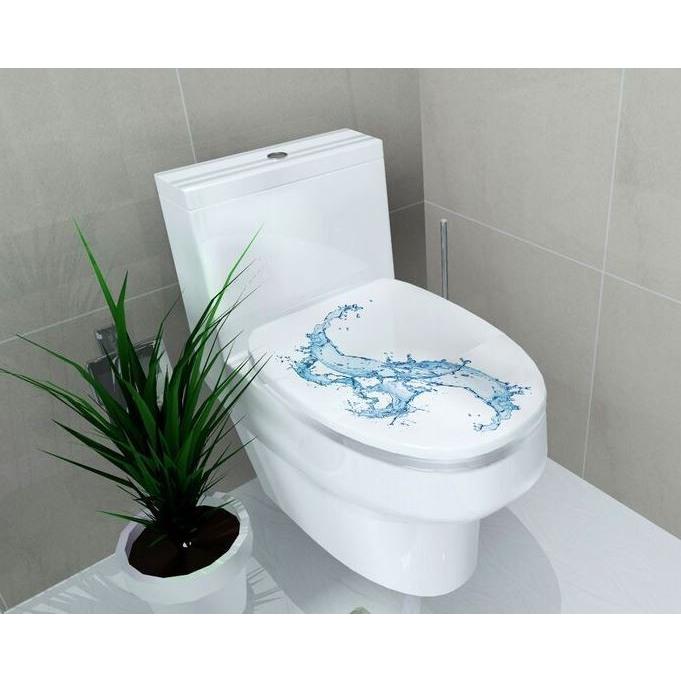 売り切れ必至 ステッカー トイレ蓋用 スプラッシュ おしゃれな水しぶき 3d風 2枚セット トイレ用マット Www Sustentec Com Br