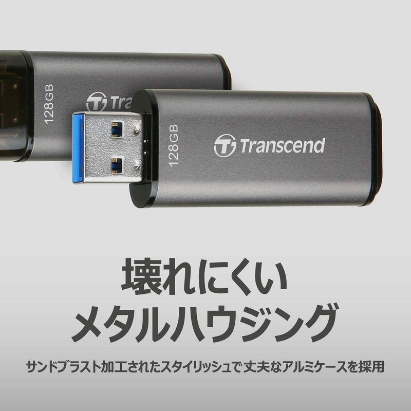 トランセンド 高速・高耐久USBメモリ 128GB USB 3.2 Gen1 (最大転送速度420MB/s)データ復旧ソフト無償提供TS12｜neutral-tt｜04