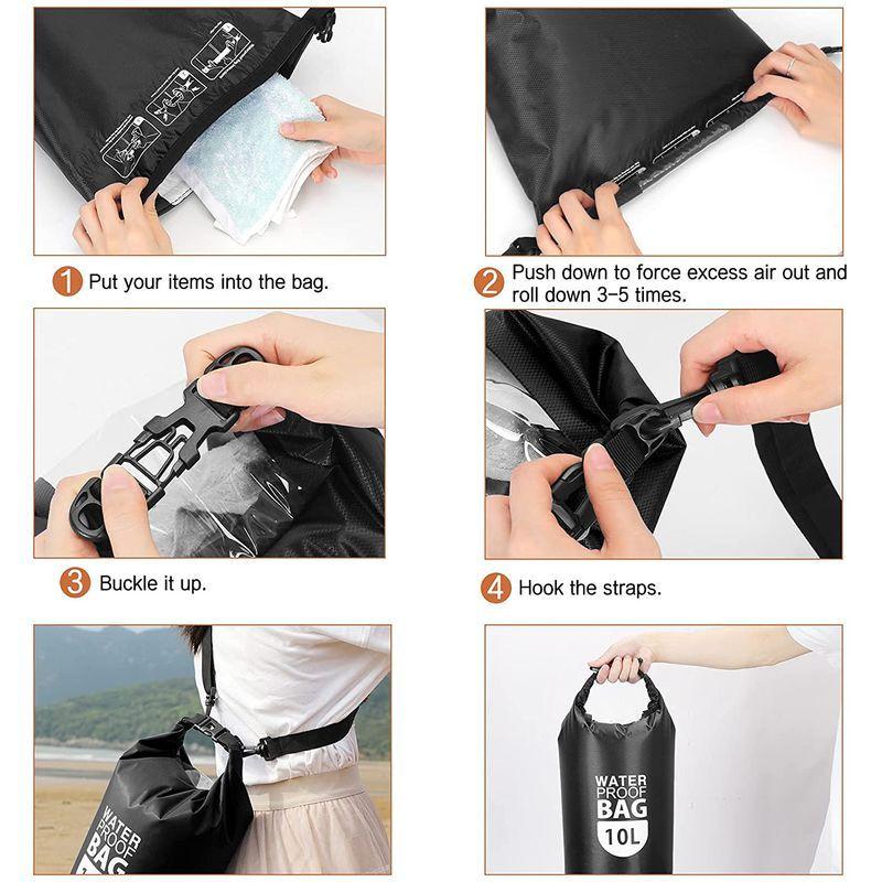 Www ドライバッグ 防水バッグ ドラム型 10l スマホ用防水ケース付き 6 9インチ以下のスマホ全機種対応 防水ポーチ プールバッグ 防 ２０１３セール