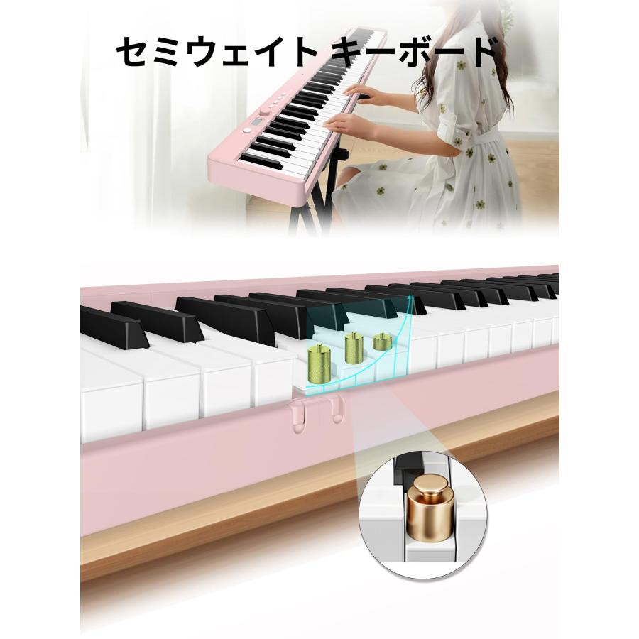 電子ピアノ 折り畳み式 88鍵盤 初心者向け 大人 セミウェイ 電子ピアノ 折り畳み式 88鍵盤 初心者向け 大人 セミウェイ