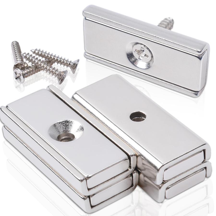 BONG 5個ネオジム磁石 マグネット強力 30x13.5x5 穴径3.5mm 磁石