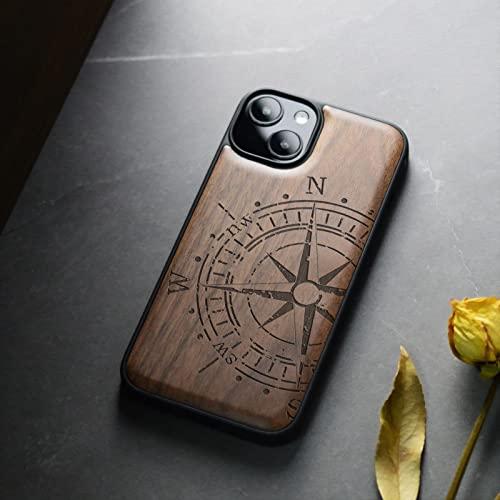 arveit Maafe マグセーフ 対応 ihone 14 ケース 木製 天然木+Uシリコンツーインワン アイフォン14 ケース（6.1インチ |  | 03