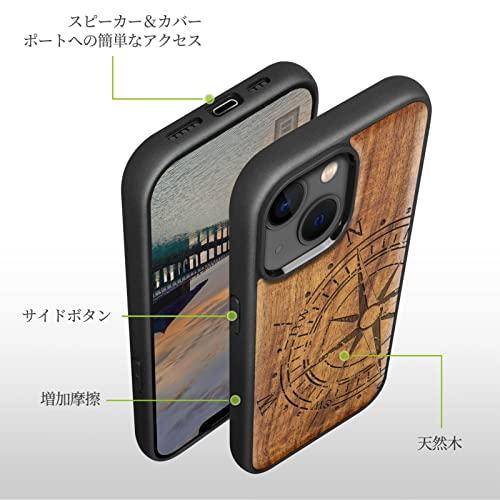 arveit Maafe マグセーフ 対応 ihone 14 ケース 木製 天然木+Uシリコンツーインワン アイフォン14 ケース（6.1インチ |  | 06