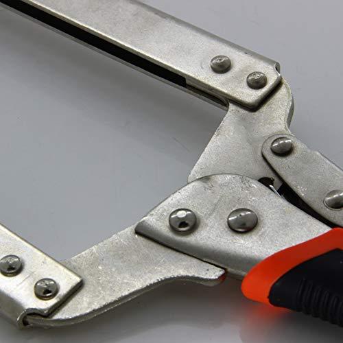 Utoolmart?C型ロッキングプライヤー ハンドクランプ クランプ ロック Cクランプ ?1個入り 18インチスリーブハンドル 45鋼