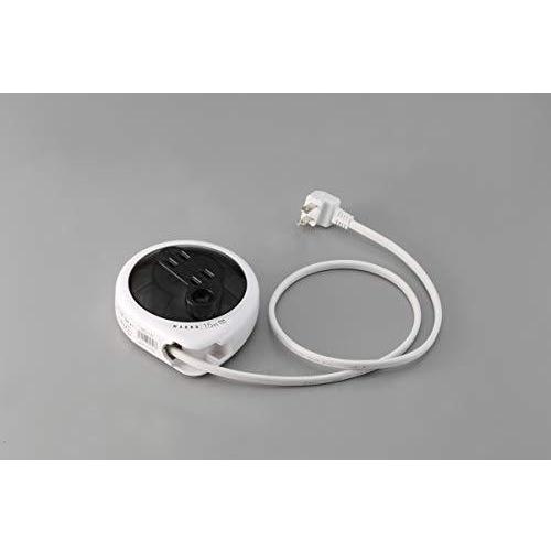 ハタヤ(HATAYA) ホームリール (1200W/2口/15A) L型プラグ 延長 1.5m 手巻式 延長コード 【MAQRO】 日本製 ホワ|neutrogena|02