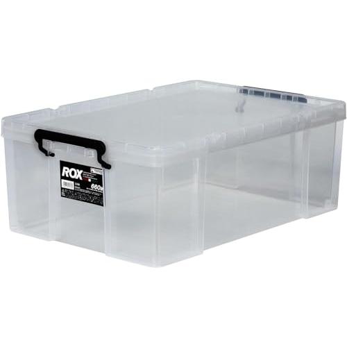 天馬 耐久性に特化した収納ボックス  防災 ロックス 660M クリアケース コンテナボックス 頑丈 衣装ケース プラケース ROX 幅44×奥 | 