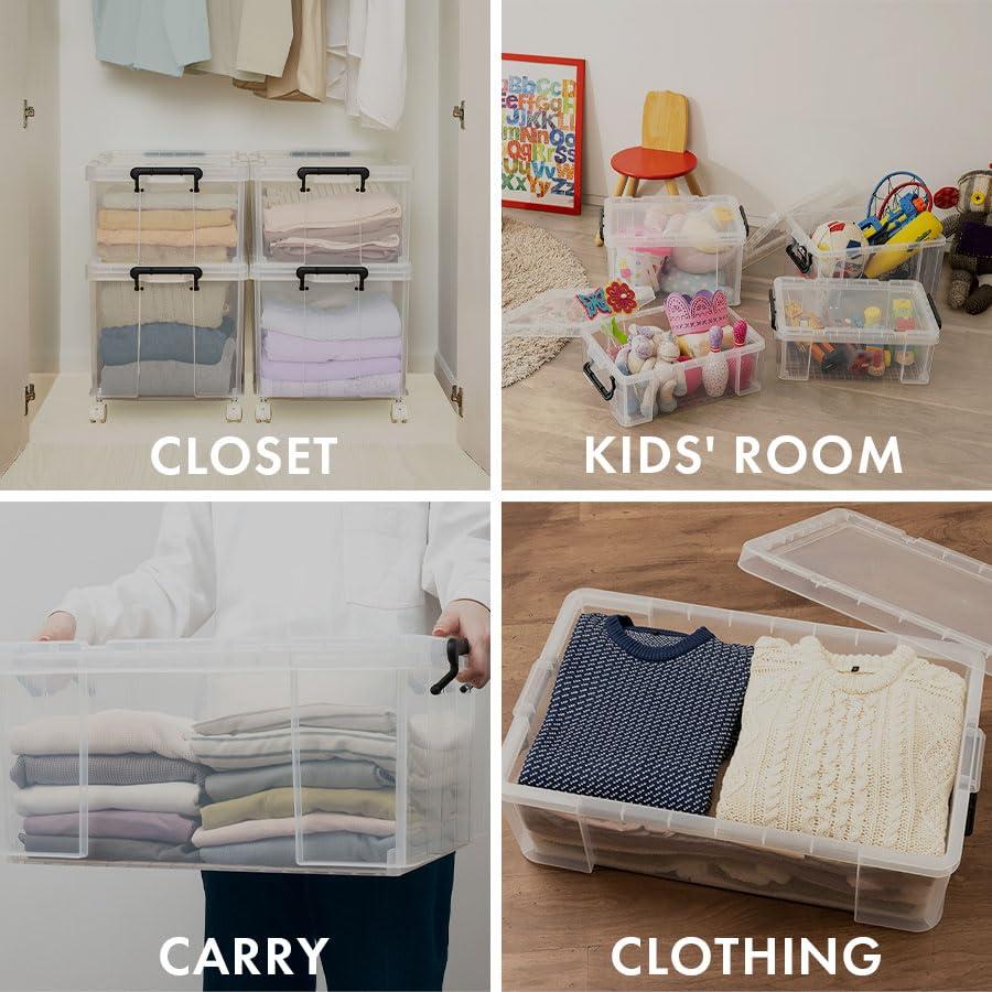 天馬 耐久性に特化した収納ボックス  防災 ロックス 660M クリアケース コンテナボックス 頑丈 衣装ケース プラケース ROX 幅44×奥 |  | 04