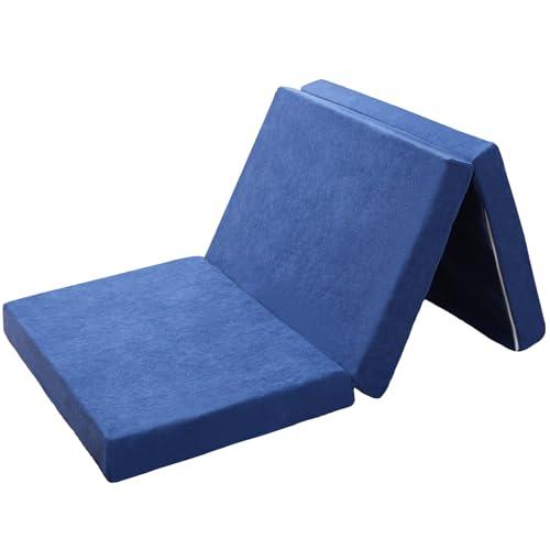 マットレス ダブル 三つ折り 極厚10c 硬さ190N 4D高密度 折り畳みマットレス 凸凹加工 体圧分散 抗菌防臭 高反発 敷布団 タオル生地 | 