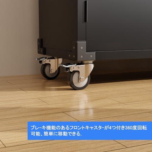 GanMeiスチールキャビネット 両開き 鍵付き 5段スチール収納キャビネット キャスター付き 書庫 ガレージ クリーニング用具 組み立て式 ブ |  | 04