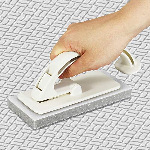 アズマ 浴室掃除用ブラシ 浴室床洗い スポンジ面:約7×16c 凸凹床のお掃除に ツンツンブラシが溝の奥まで入り込む 磁石で壁にピタッとくっつけ |  | 03