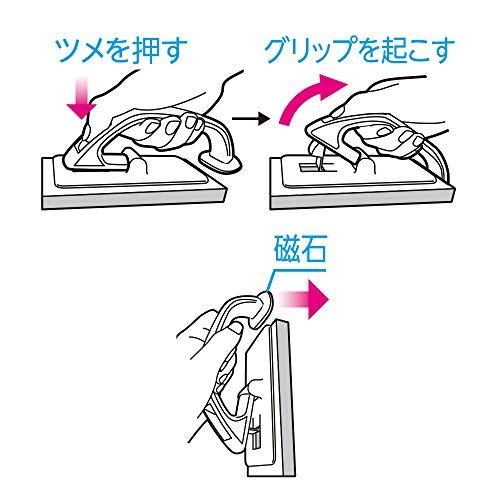 アズマ 浴室掃除用ブラシ 浴室床洗い スポンジ面:約7×16c 凸凹床のお掃除に ツンツンブラシが溝の奥まで入り込む 磁石で壁にピタッとくっつけ |  | 06
