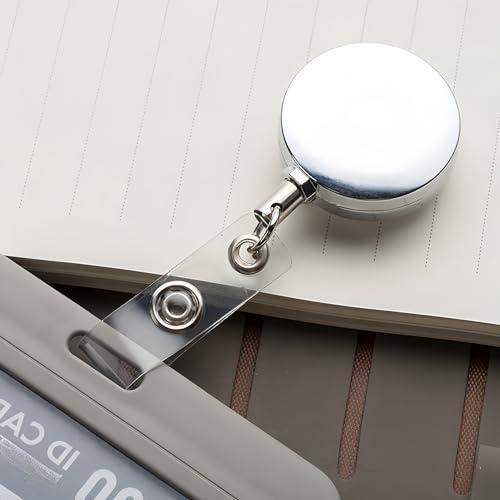 Orirya リールキーホルダー 金具 おしゃれ クリップ 吊り下げ名札用リール 伸びるキーホルダー 名札 定期入れ 名札 クリップ カードホル |  | 05