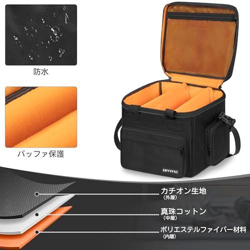 BQKOZF レコードケース lp盤用 長さ34cx幅34cx高さ30c 収納枚数50枚 7/10/1インチ レコードバッグ レコード収納ケース |  | 06