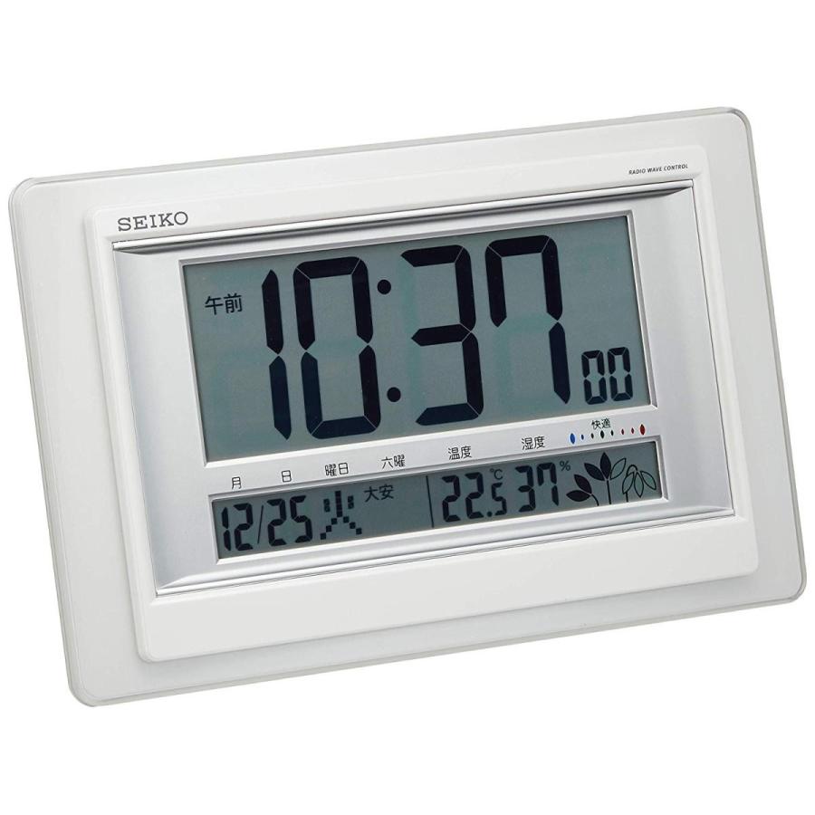 数量限定 特売 セイコー クロック 掛け時計 置き時計 兼用 電波 デジタル カレンダー 快適度 温度 湿度 表示 白 パール Sq432w Seiko 値引きする Www Kingfishswimming Com