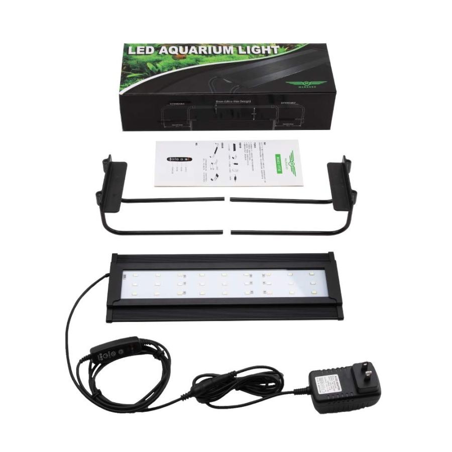 Eayhm アクアリウムライト 水槽led 照明 魚ライト タイマー付き 30 45 50cm水槽対応 極薄 省エネ 水草育成 ネバーマインド 通販 Yahoo ショッピング