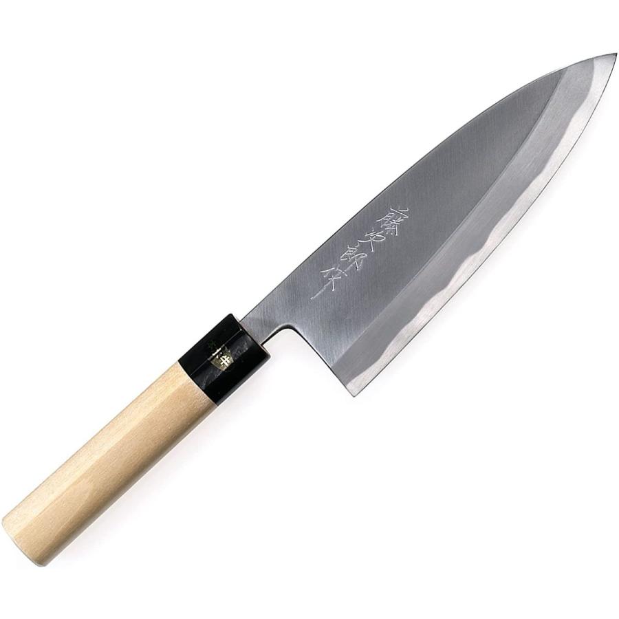 品質満点 180mm 丸峰出刃 藤次郎 魚 荒捌き 片刃 青紙鋼 日本 180mm 丸峰出刃 藤次郎 日本 峰部を丸めて添 魚の頭を落とすなど骨ごと叩き切る使い方にも対応 荒捌き 片刃 青紙鋼 包丁 ナイフ Smssvg Org