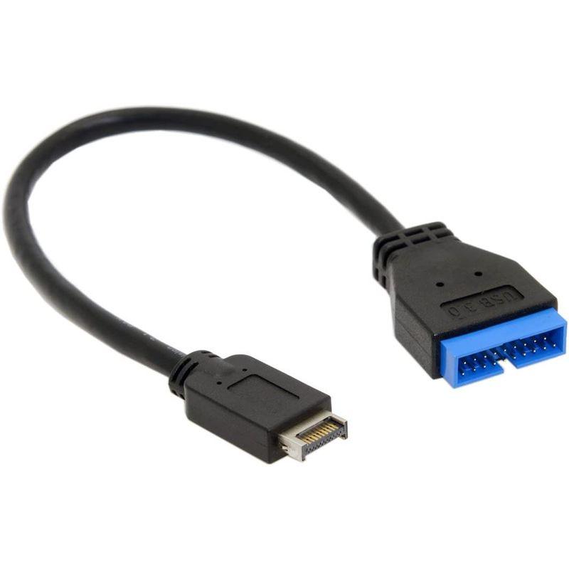 Cablecc USB 3.1 フロントパネルヘッダー USB 3.0 20ピンヘッダー延長ケーブル 20cm ASUS マザーボード用 電設資材 