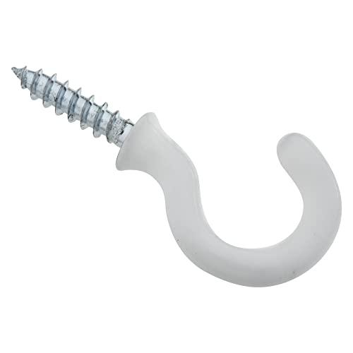 【並行輸入品】National Mfg.N259184White Cup Hook 3/4" WHT VNYL CUP HOOK (並行輸入品)_1