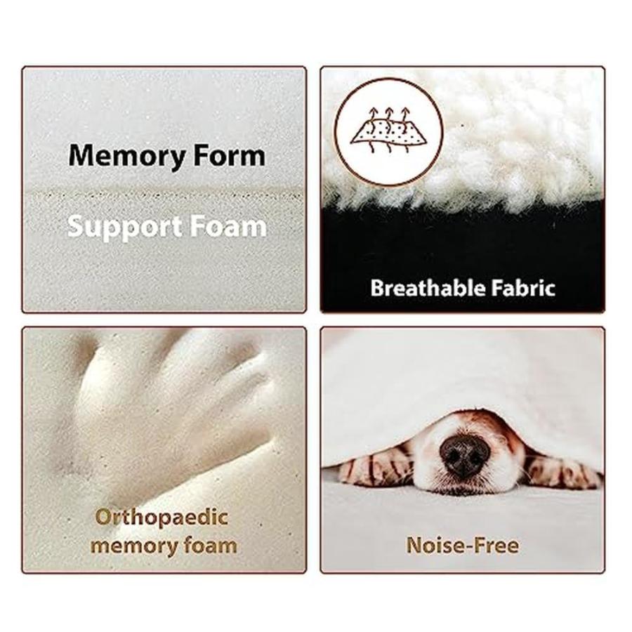 並行輸入品】 Mr Fluffy Friend Anti Anxiety Dog Bed, Calming Dogs
