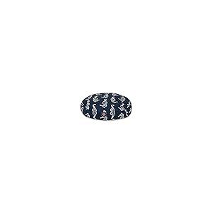 【並行輸入品】 Teal Sea Horse Medium Round Indoor Outdoor Pet Dog Bed With Remoの画像