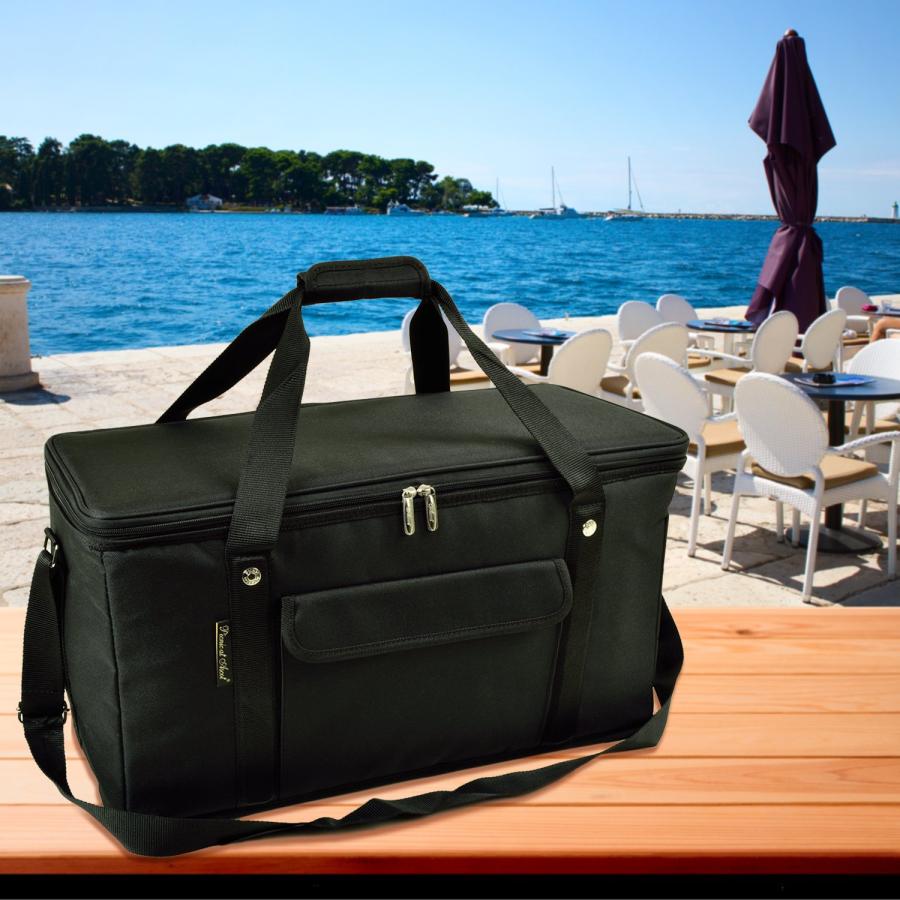 【並行輸入品】 ピクニックタイム 'PTX'断熱バックパッククーラー、ブラック ONIVA   a Picnic Time brand PTX Bの画像