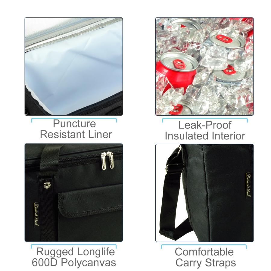 【並行輸入品】 ピクニックタイム 'PTX'断熱バックパッククーラー、ブラック ONIVA   a Picnic Time brand PTX Bの画像