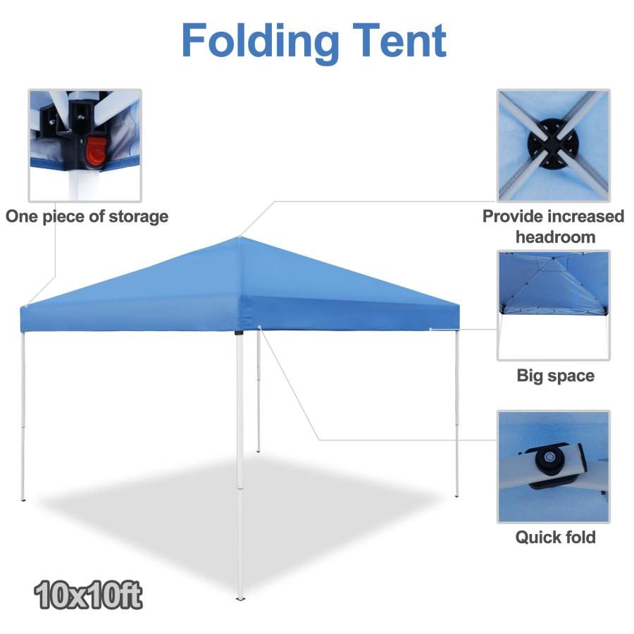 【並行輸入品】 EAGLE PEAK 8x8 Pop Up Canopy Tent Instant Outdoor Canopy Easy Seの画像